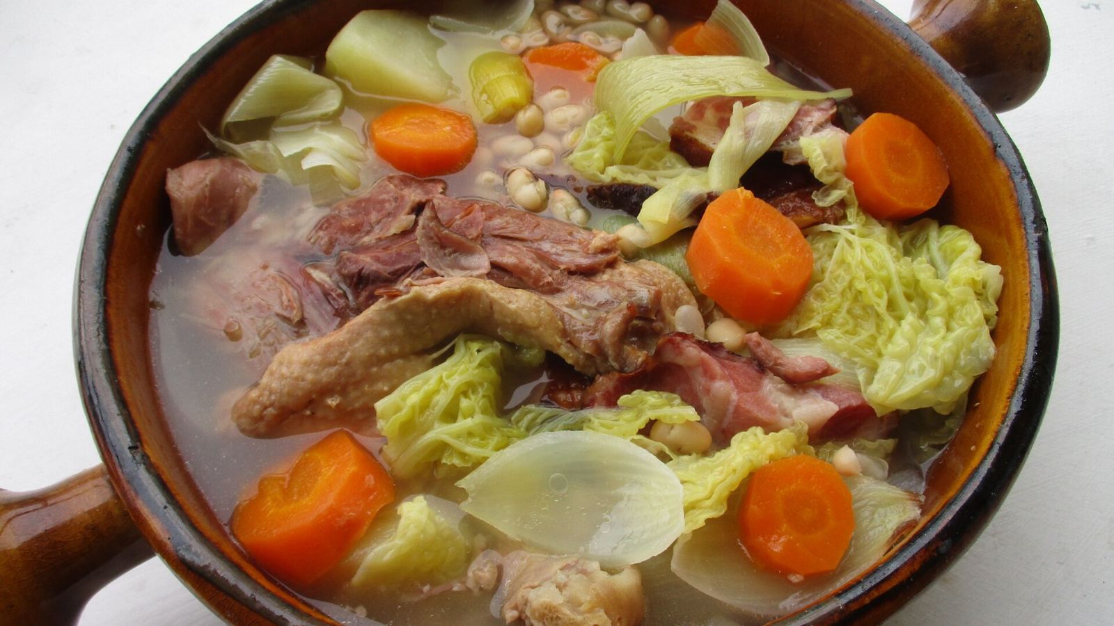 A bowl of garbure